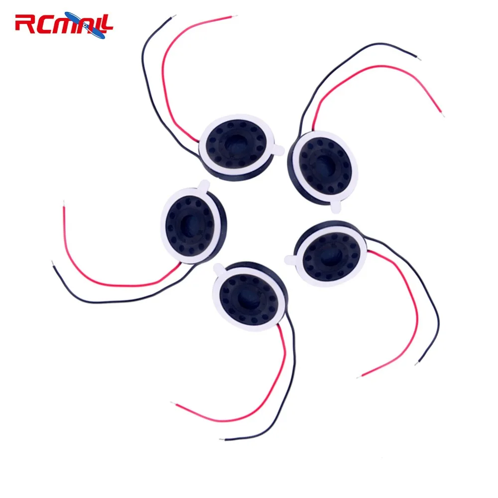 Rcmall 5Pcs Round 80Hm 1W 20Mm Auido Speaker Stereo Woofer Mini Altoparlante