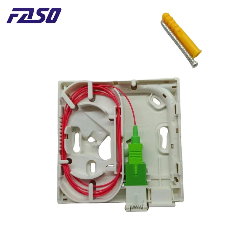 SFR 로고가 있는 단일 모드 소켓 PTO 박스 세트, 프랑스 광섬유 터미널 정션 박스 패널 박스, FTTH SC/APC 1 코어, 40PCs