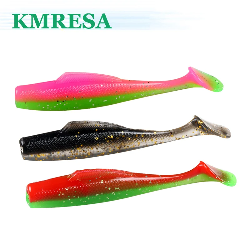5 leurres souples Orka Double Tail T 10cm mer rivière brochet sandre
