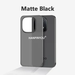 Ultra Thin Translucent Matte Anti - Fingerprint Lightweight Case Cover for iQOO 15 Ultra (Black)