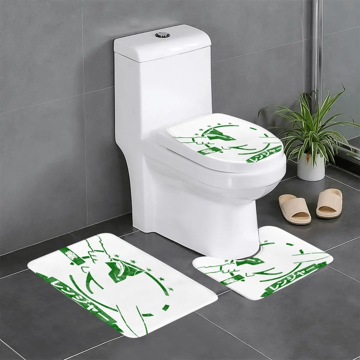 Mighty Morphin Power Ranger Green Toilet Mats Tappetini Da Bagno Tappeto Tappeto Luxury Baby Room
