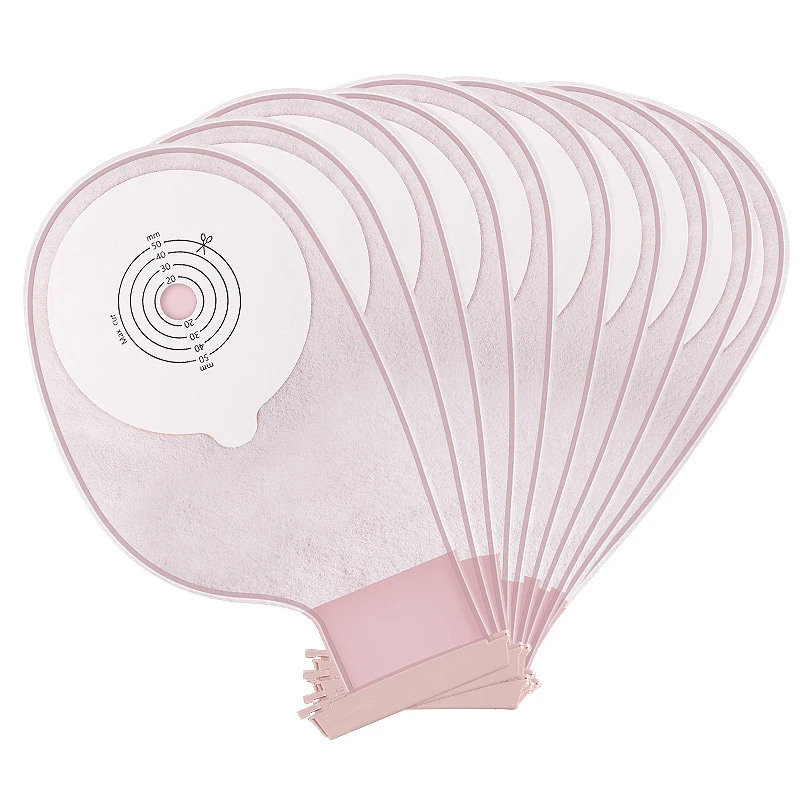 

Durable Colostomy System:Drainage 10pcs Colostomy Bag Stoma Care bags with Carbon Filter