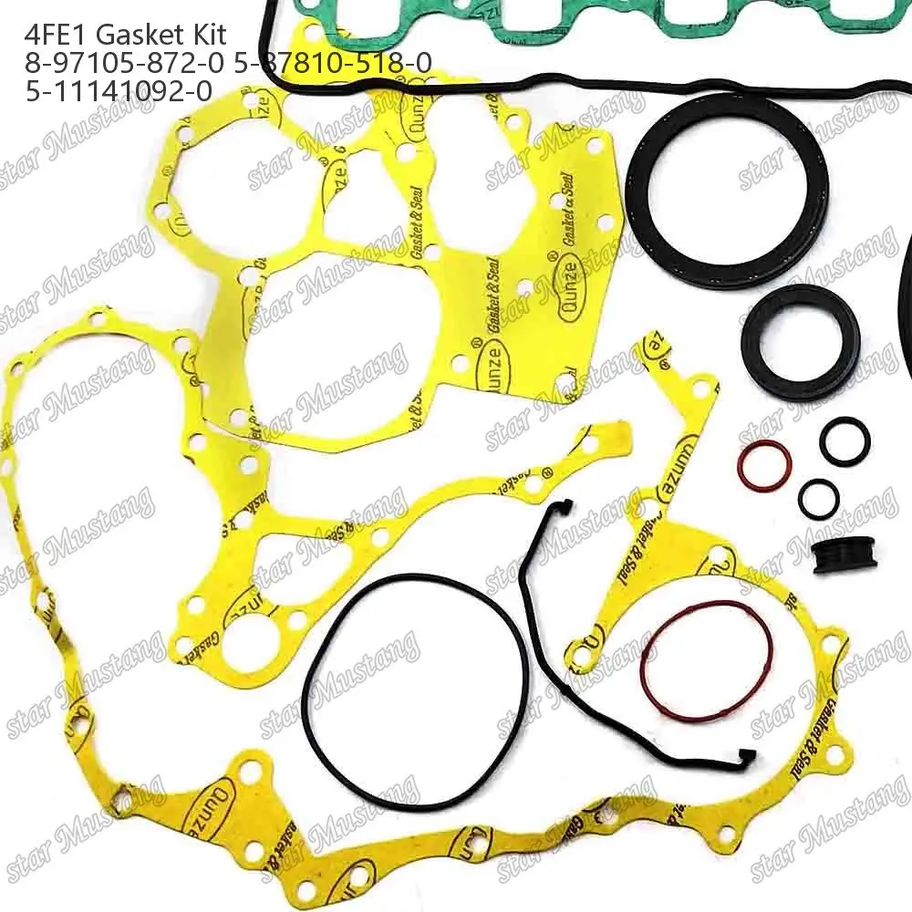 4FE1 Engine Gasket Kit 8-97105-872-0 5-87810-518-0 5