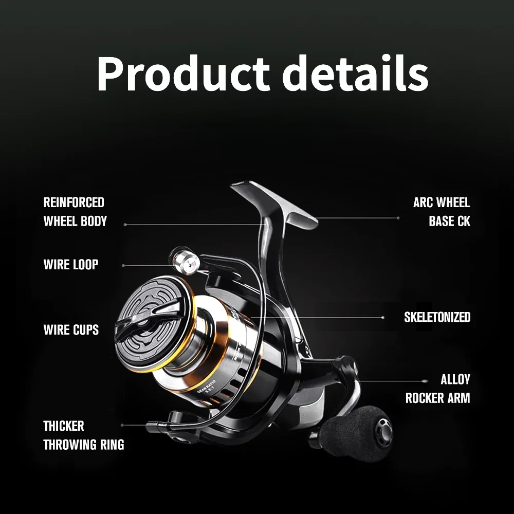 High Quality Metal Spool Fishing Spinning Reel for Carp Ball