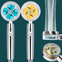 EHEH High Pressure Shower Heads 360 Degrees Rotating  Handheld Turbo Fan Shower Turbocharged Propeller Shower 1