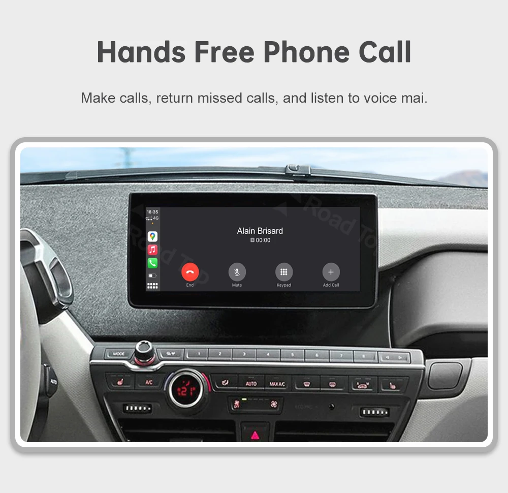 RoadTop Wireless CarPlay für BMW i3 I01 NBT EVO 2013–2020 mit GPS Android Auto Mirror Link AirPlay CarPlay Autolink-Funktion – Detail 17