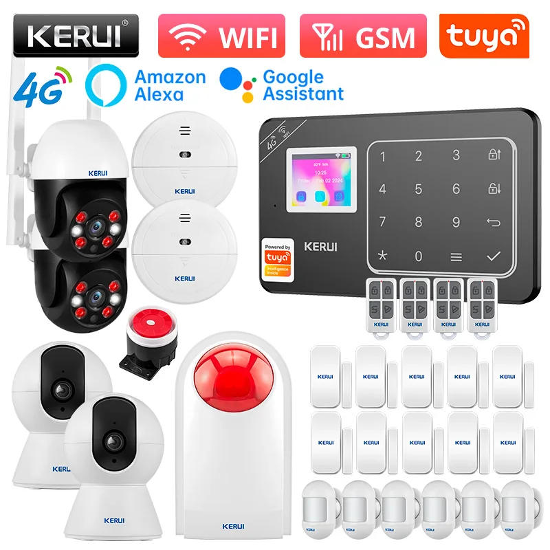 GSM 4G WiFi Alarm Security System Alarm for Home 433mhz Security Protection Alex