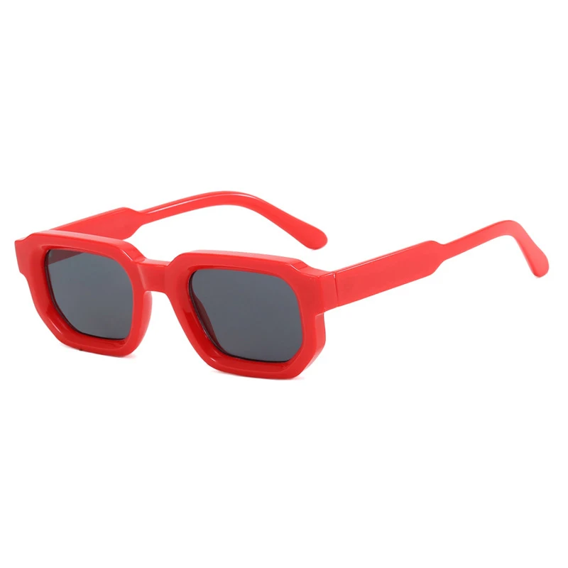 Lunettes De Soleil Carrées Rétro WNCKSQ – Polycarbonate Dégradé UV400 – Unisexe, Mode Gelée