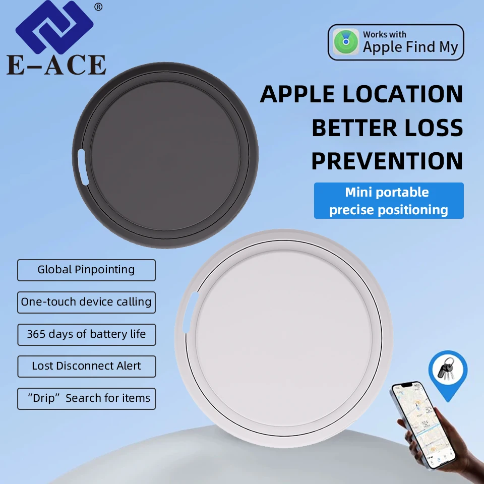 Anti-lose Tracker GPS Smart Air Tag Mini Smart Tracker Tag Child Finder Pet Car Lost IOS System Find My APP