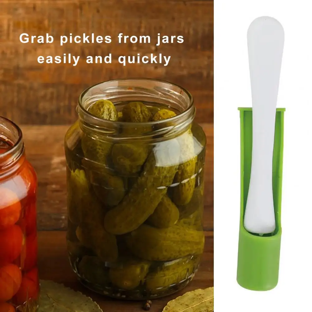

Pickle Grabber Tool Stainless Steel Pickle Fork Set Easy Jar Access Tools for Canning Rings Pickles for Olives for Jars