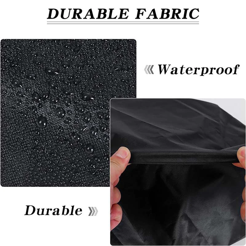 New 420D Oxford Black Wall Mounted Patio Heater Cover Waterproof Infrared Heater Protector Patio Heater Cover With Drawstring 3