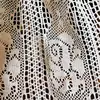 American Country Crochet Hollow Short Curtains for Roman Window Kitchen Manual Rose Lace Half Curtains Valance #A036 4