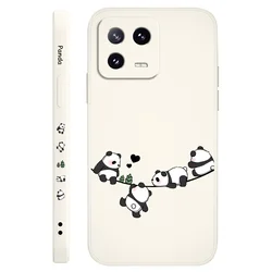 Baby Panda Liquid Silicone Phone Case Cover - Mi 9T(9T Pro) (White)