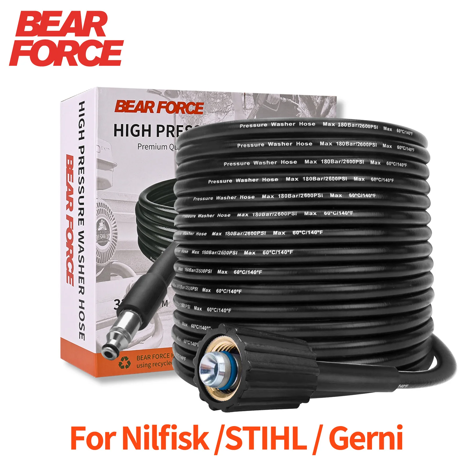 6 ~ 10m Hochdruck wasser reinigungs schlauch Rohrs chnur Hochdruck reinigers ch lauch Auto waschanlage Wassers ch lauch für Nilfisk Stihl Gerni Husqvarna
