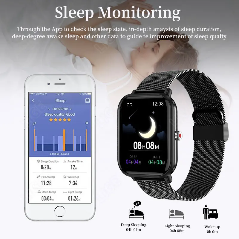 LIGE 2023 Smartwatch  ð     ڵ   Ʈ ġ  IOS ȵ̵