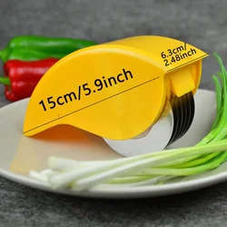 Premium Stainless Steel Kitchen Tool Set - Melon Baller, Garlic Grinder, Can Opener, Cheese Shaver & Pizza Cutter ( Light Yellow)
