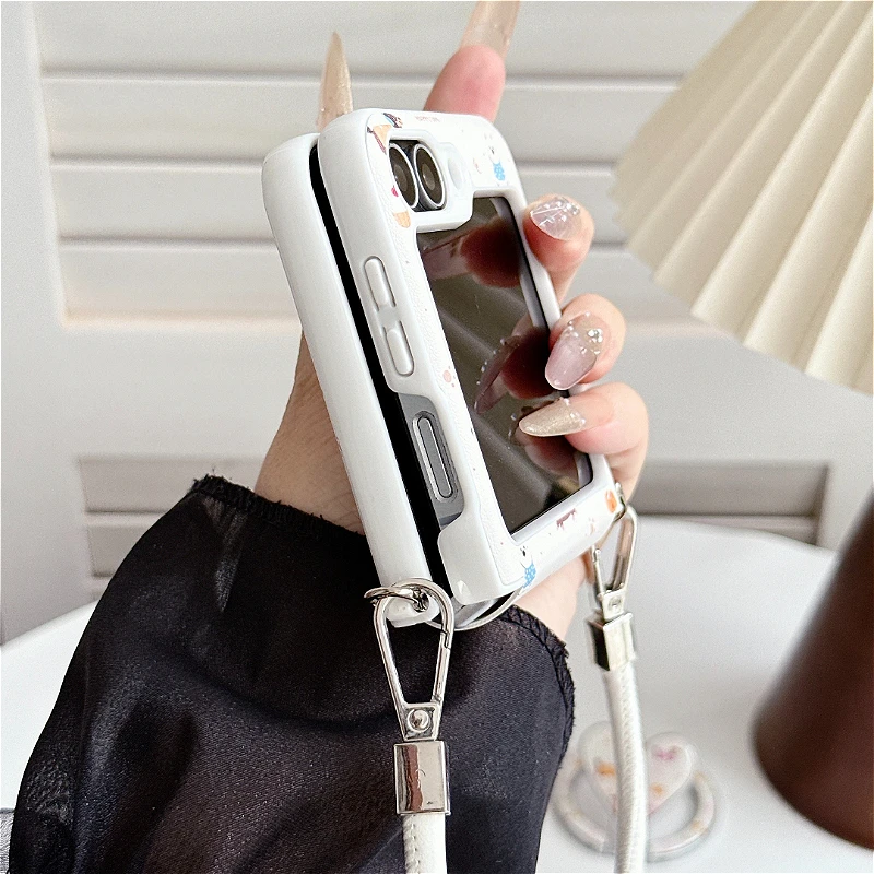 INS Dachshund Leather Case - Fashion Magnetic Wireless Charging Cover with Lanyard