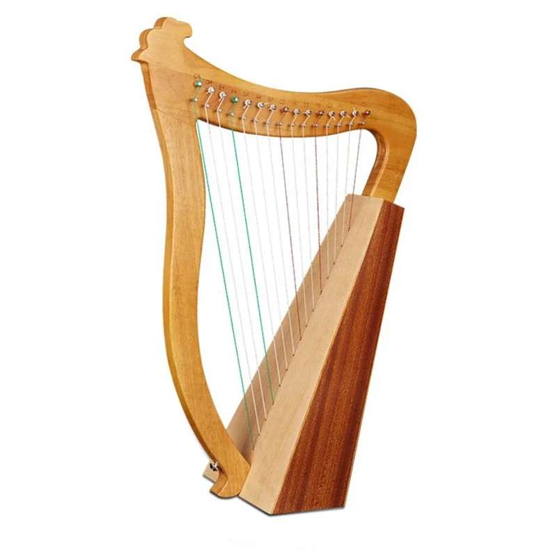 High Quality Handmade harp 15 or 19 strings Musical instrument portable small lyre Arpa easy to learn Harfe