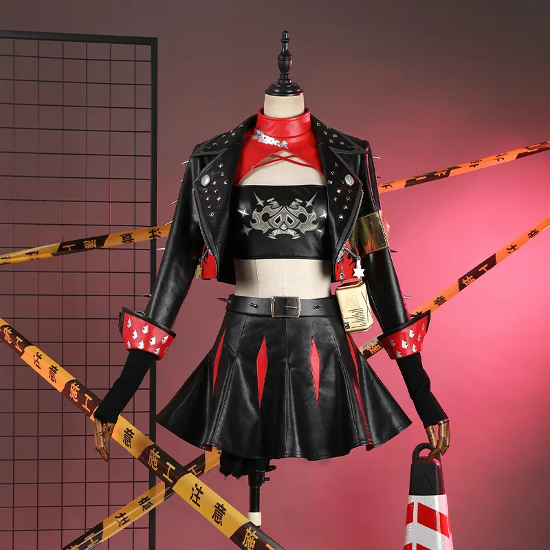 Zenless Zone Zero: Burnice Whita | Black Uniform Cosplay Costume Set 27 Zenless Zone Zero Burnice White Sons of Calydon Punk Uniform Cosplay Costume
