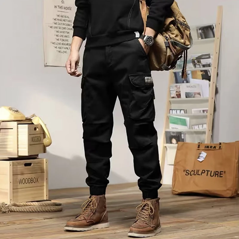 

Cargo Pants Men Casual Joggers Hiphop MultiPocket Male Trousers Sweatpants Streetwear Tactical Track Khaki Pants y2k tactical pa