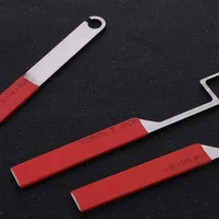 Outil de déverrouillage de fenêtres à battants Compact, ensemble de cueillette de serrures pratique et antidérapant, clés professionnelles d'ouverture de porte en acier inoxydable 3