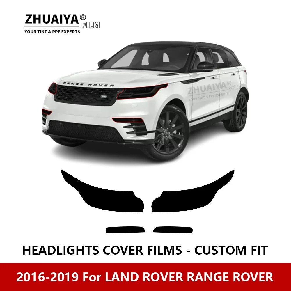 

Для LAND ROVER RANGE ROVER 2016-2019 Автомобильная внешняя фара с защитой от царапин PPF предварительно отрезанная Защитная пленка для ремонта автомобильных наклеек