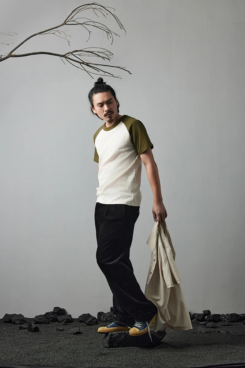 Akkad Kuti Japanese Retro Style Male, TShirts Student Casual Good Collocation Tee 100% Cotton - Uniqwear