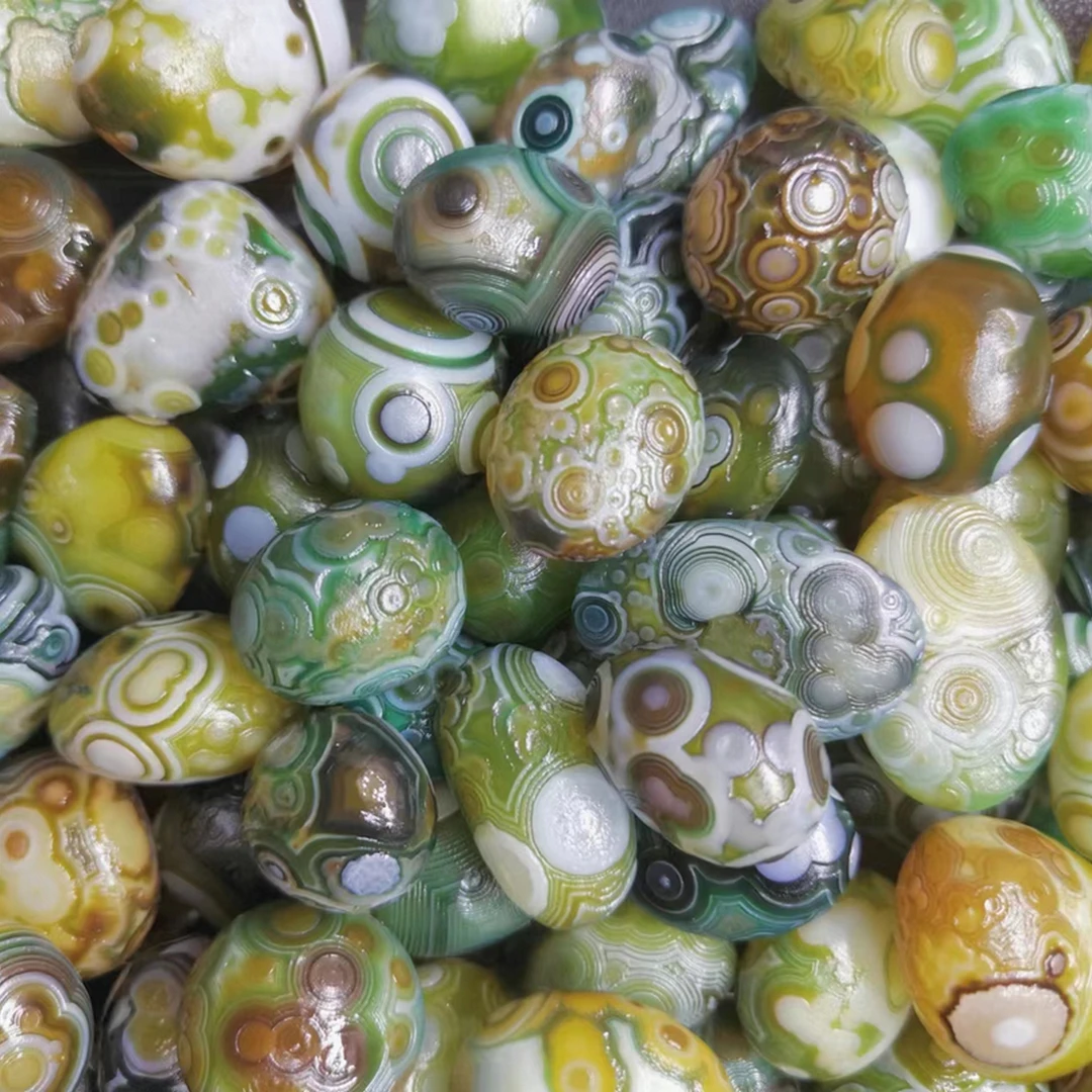 Pure Natural Wishing Agate Stone Colorful Flower Eye Agate Is Extremely Rare And Precious Bead For Jewelry DIY Decoration 3