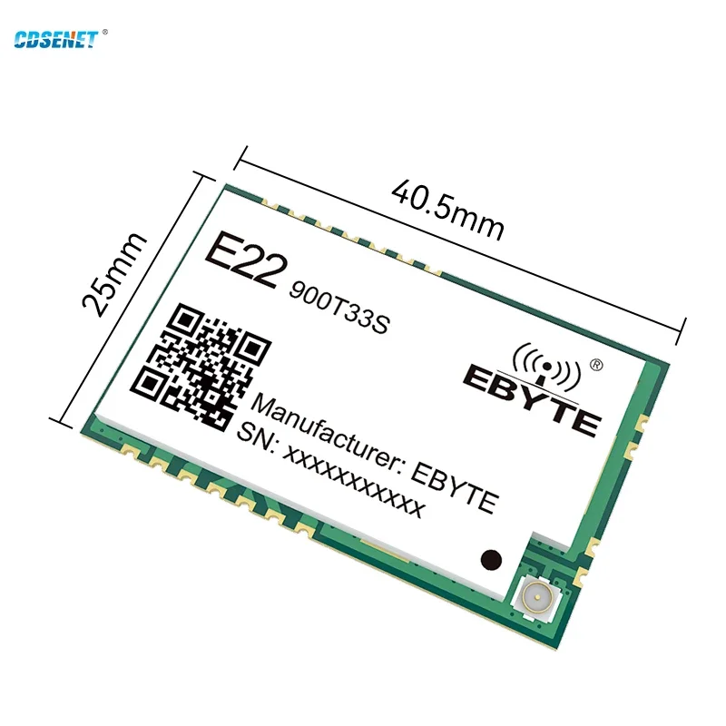 868MHz 915MHz Lora Wireless Module CDSENET E22-900T33S 33dbm 16KM Relay Network Low Power LBT RSSI Watchdog Ipex Antenna