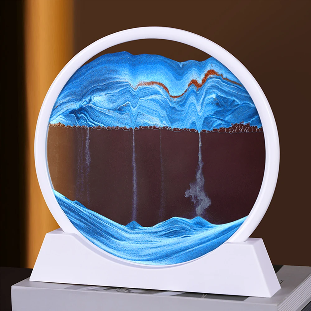 Moving Sand Art Glass Moving Sand Art Decor 3d Moving Sand Art