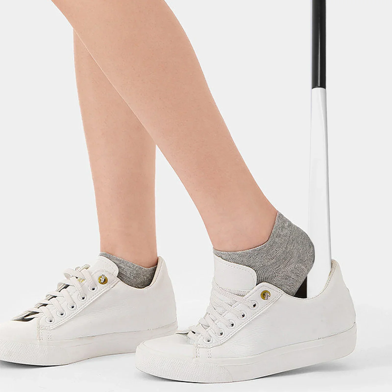 Detachable Clothing Auxiliary Tool Long Coat Shoe Sock Care Multi-Function Shoe Sock Care Aid Includes Shoe Horn Assistance