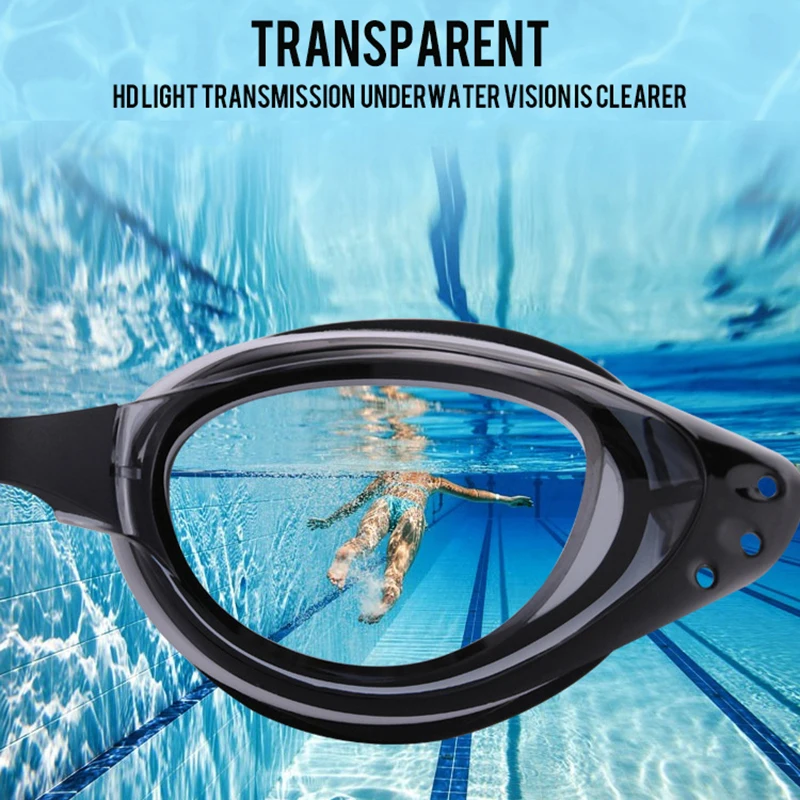 Swimming Goggles -1.5~-7.0 Degree Myopia Men Women HD Clear Lens Anti-Fog Anti-Uv
