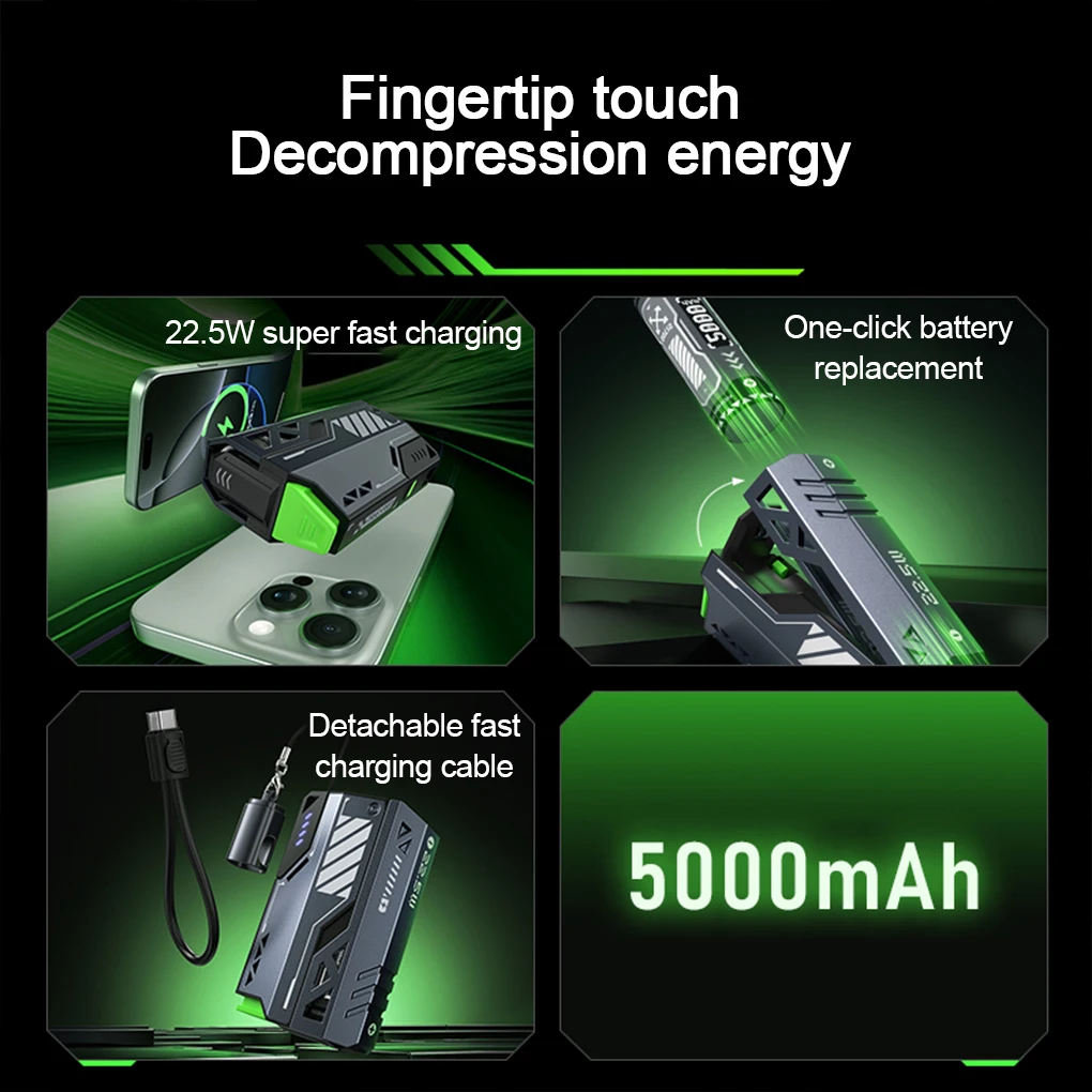 Replaceable Battery Tactical Mech Magazine Charger Portable Fast Charge Compact Charger Separate Mobile Power Supply 6