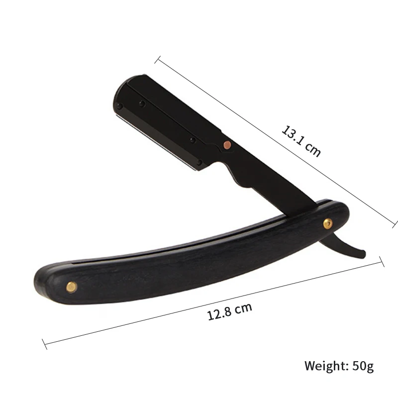 고품질 이발사 수동 면도기 엔지니어링 목재 손잡이 및 남성용 304 스테인레스 스틸 커터 헤드 면도기(블레이드 제외)