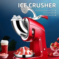 Machine à glace pilée professionnelle pour salons de thé, smoothies et glaces pilées, avec fonction mixeur 4