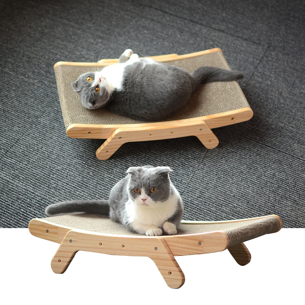 Wooden Grinding Claw Toys Scrapers Cat Furniture Scratchers 3 1