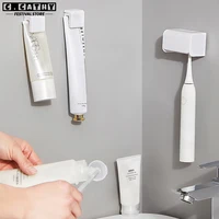 Toothbrush Holder Toothpaste Storage Traceless Wall-mounted Family Bathroom Waterproof Tooth Brush Organizer Accessories 5