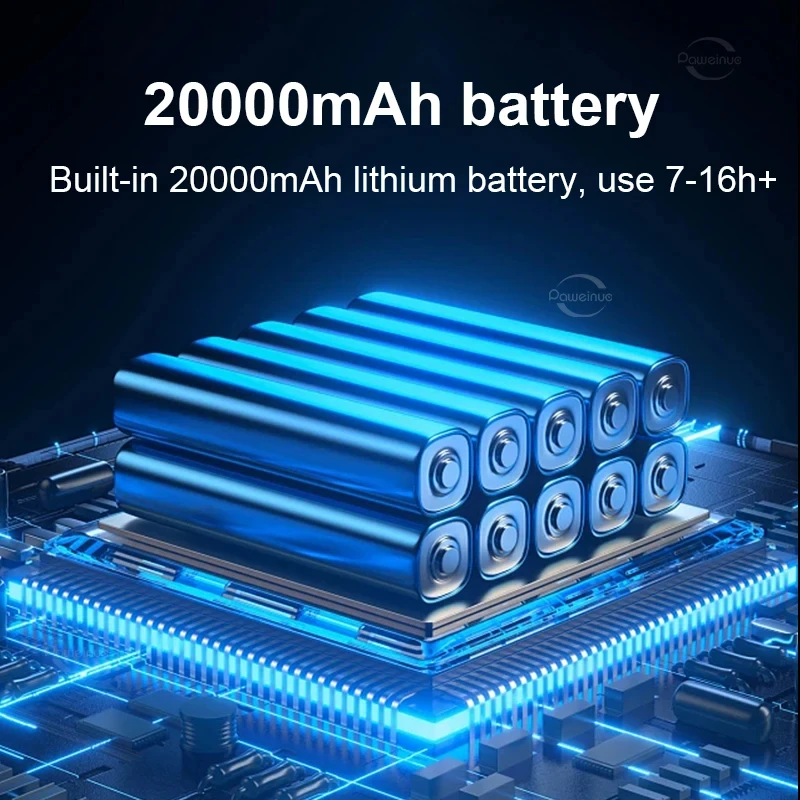 20000mAh Solar Rechargeable Camping Lantern High Power Bank LED Tent Light Powerful Magnet Flashlight Repair Emergency Lamp camping lantern