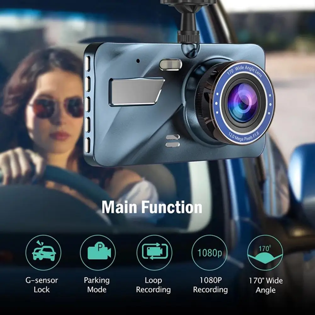 

Car Driving Recorder 1 Set Useful Large Screen Shock-Resistant Parking Monitor HD-Compatible Car Dash Cam Car Accessories