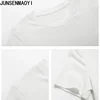 Big Tits Big Heart Print Pattern New Summer Short Sleeve O Neck Cropped Navel Women Crop Tops Fashion T-Shirt 5