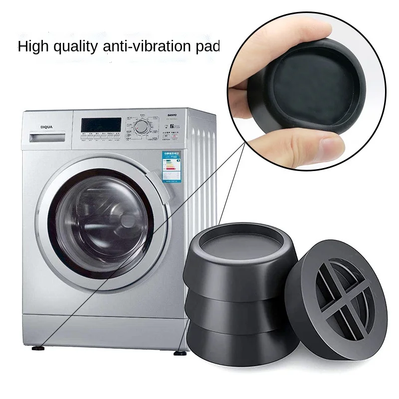 4Pcs Anti Vibration Feet Pads for Washing Machine Rubber Mat Dryer Non-Slip Pad Universal Furniture Leg Pad Floor Protector