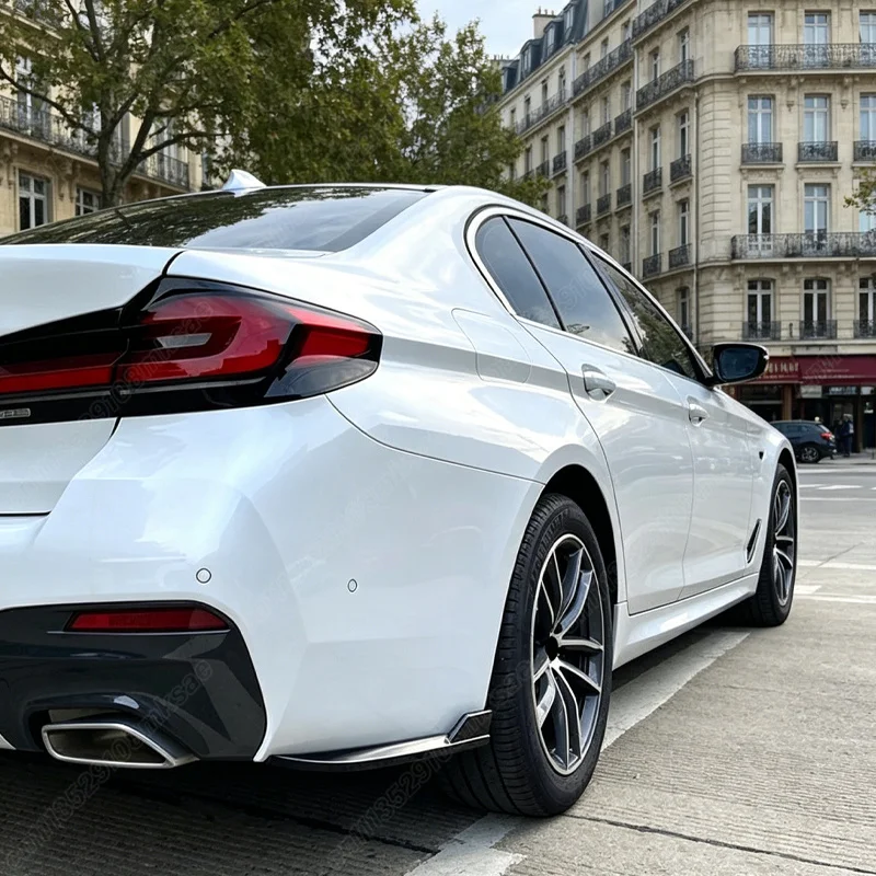 BMW 5 시리즈 G30 525i 530i 540i 2019 2020 2021 2022 2023 자동차 리어 범퍼 사이드 윈드 나이프 장식 액세서리 키트