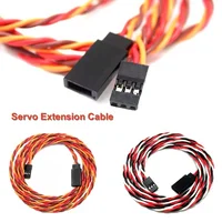10Pcs 10/15/20/30/50/100cm Anti-interference Servo Extension Cable 30/60 Core For RC Servo Futaba JR Helicopter Drone Car Parts 1