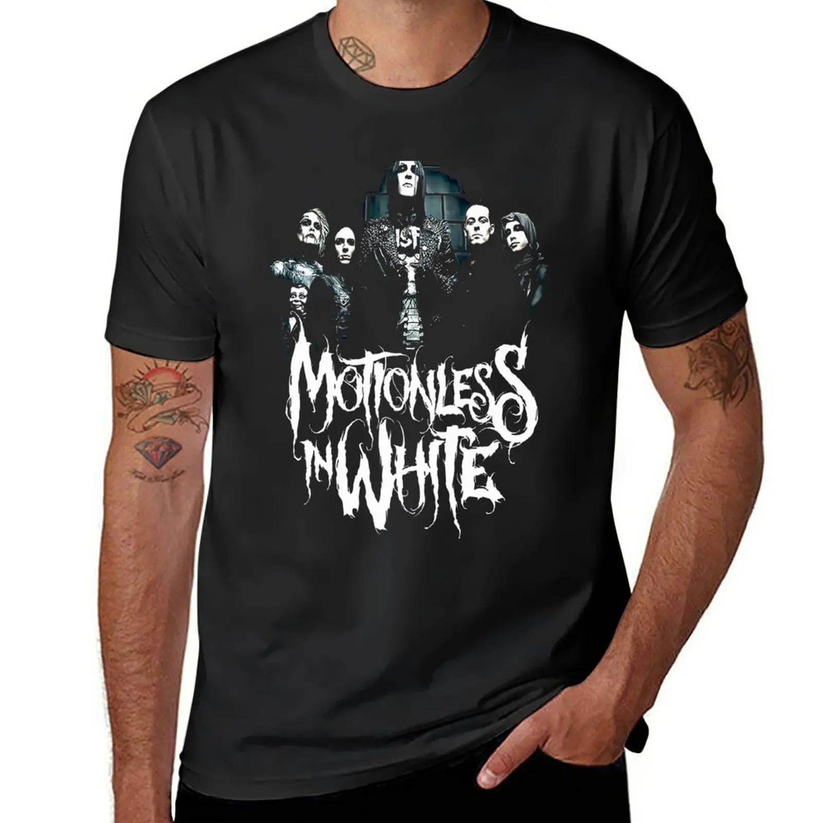 

New Motionless in white cd3 Motionless in white / trending 01 T-Shirt Short sleeve tee oversized t shirts for men