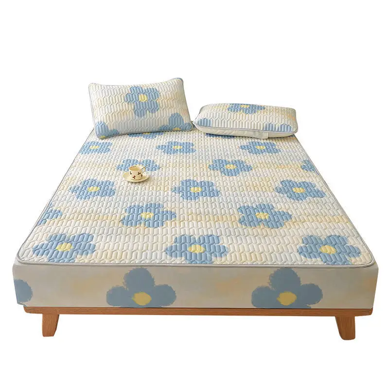 

Summer washable fitted sheet latex foldable bedspread