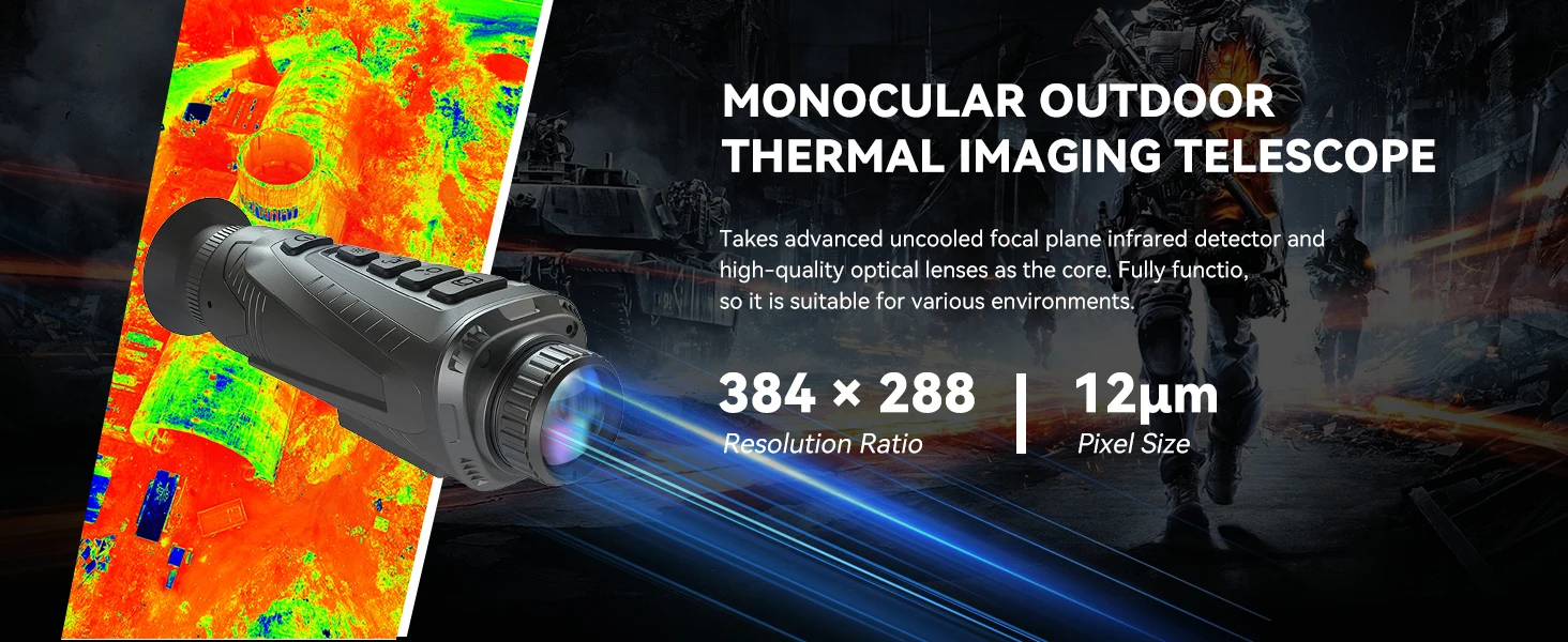 Thermal Vision Monocular for Hunting 384x288 25Hz Heat Vision IR Thermal Vision