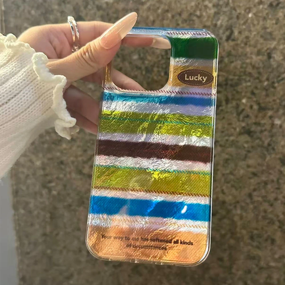 Glossy Stripes Wave Edges Vortex Phone Case