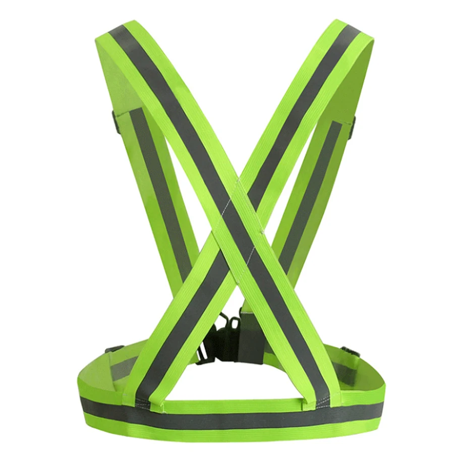 Unisex Motorcycle Reflective Vest Durable Clothing Adjustable Safety Elasticity For Night Running Cycling Walking Universal