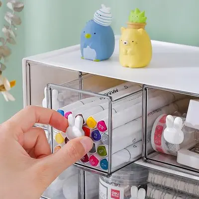 Kawaii Ins Organizer cassetto da tavolo scatola portaoggetti combinata  gratuita contenitore portaoggetti in plastica cancelleria per trucco  organizzatore di articoli vari - AliExpress