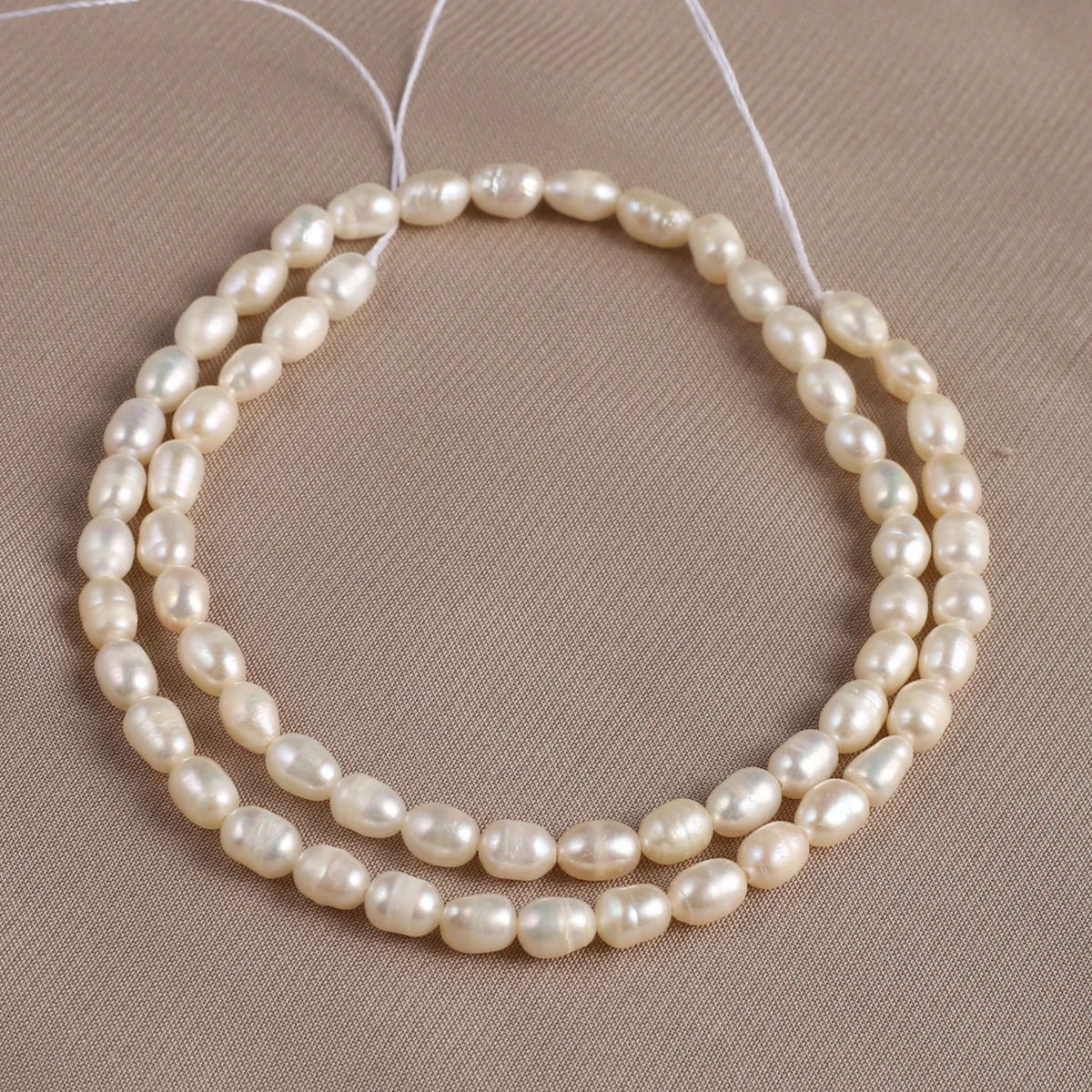 Natural Pearl Rice-Shaped Beads Exquisite Shape Elegant Appearance For DIY Jewelry Making Handmade Bracelet Necklace Length 36cm